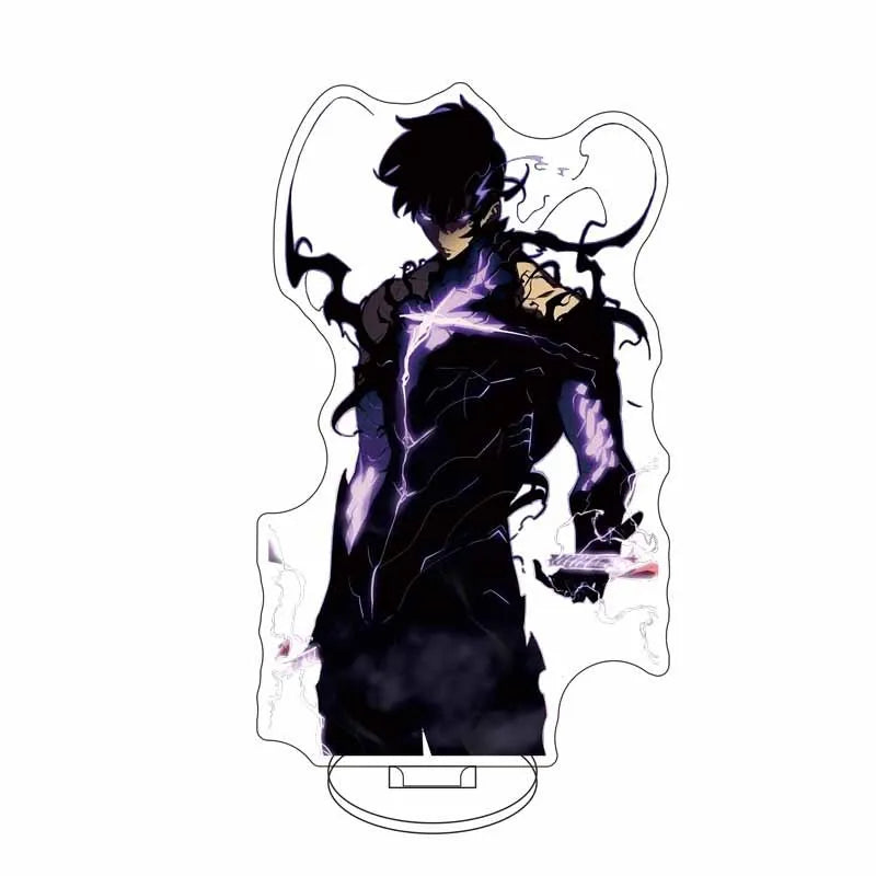 Solo Leveling Sung Jin Woo Yoo Acrylic Anime Stand Model Plate Desk Decoration