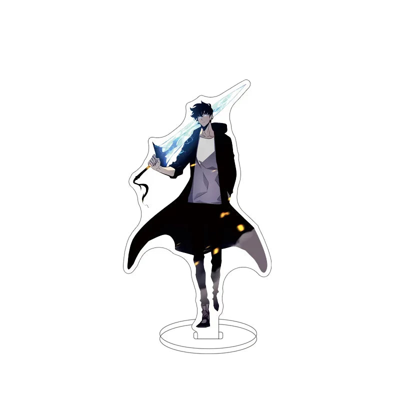 Solo Leveling Sung Jin Woo Yoo Acrylic Anime Stand Model Plate Desk Decoration