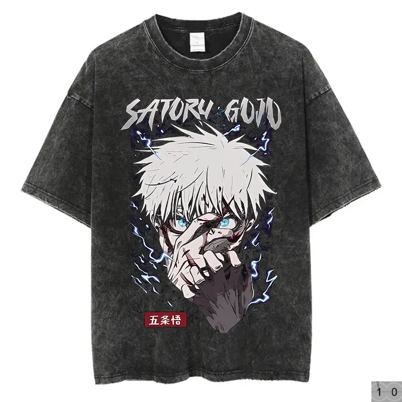 Jujutsu Kaisen Oversize Tees Vintage Streetwear T-Shirt
