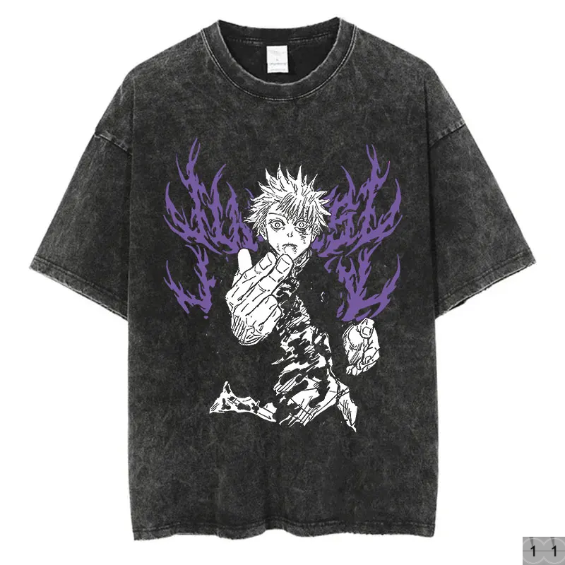 Jujutsu Kaisen Oversize Tees Vintage Streetwear T-Shirt