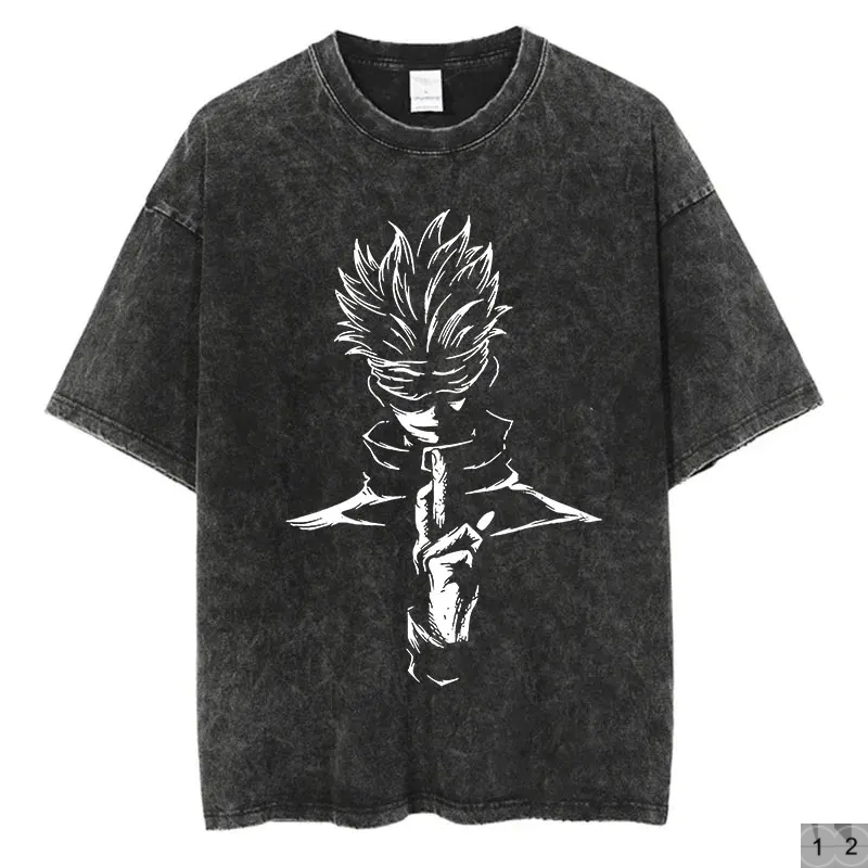 Jujutsu Kaisen Oversize Tees Vintage Streetwear T-Shirt