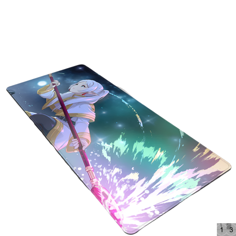 Frieren Mouse Pad Large Gaming Leather Mouse Pad Waterproof DeskMat