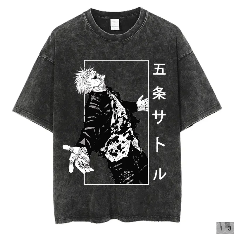 Jujutsu Kaisen Oversize Tees Vintage Streetwear T-Shirt