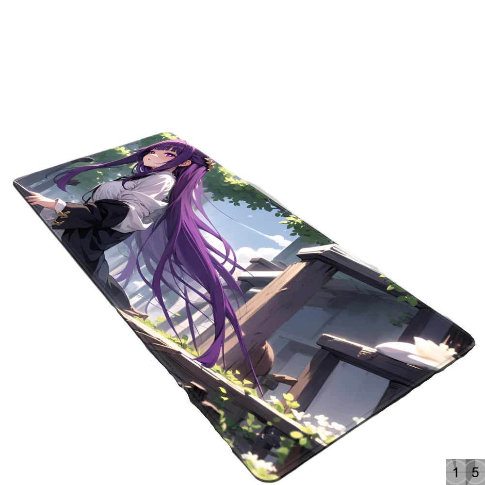 Frieren Mouse Pad Large Gaming Leather Mouse Pad Waterproof DeskMat