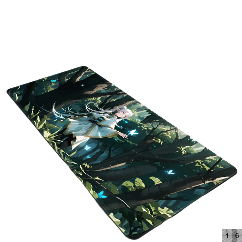 Frieren Mouse Pad Large Gaming Leather Mouse Pad Waterproof DeskMat