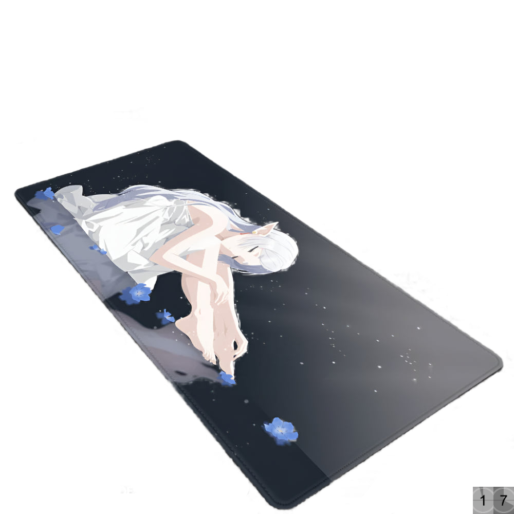 Frieren Mouse Pad Large Gaming Leather Mouse Pad Waterproof DeskMat