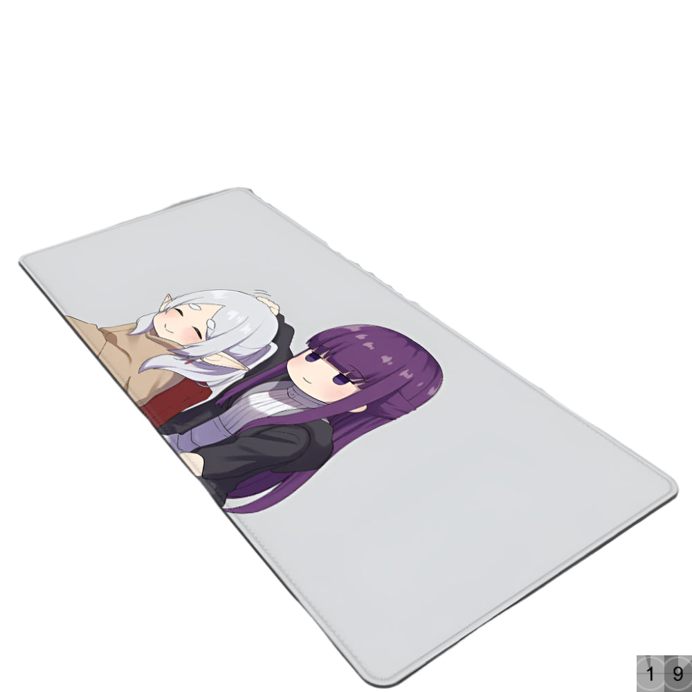 Frieren Mouse Pad Large Gaming Leather Mouse Pad Waterproof DeskMat
