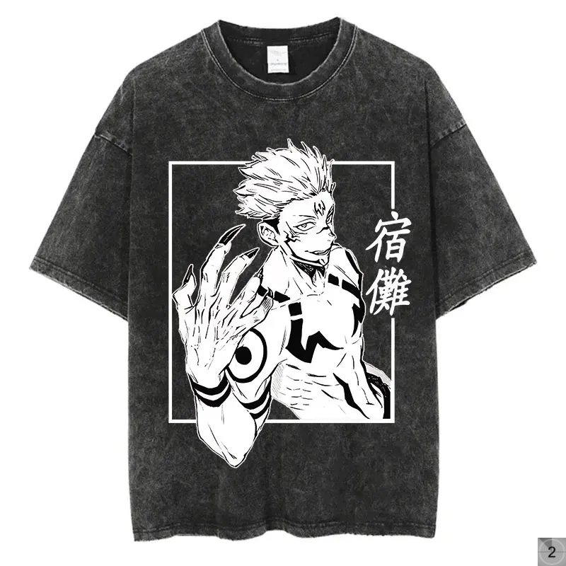 Jujutsu Kaisen Oversize Tees Vintage Streetwear T-Shirt