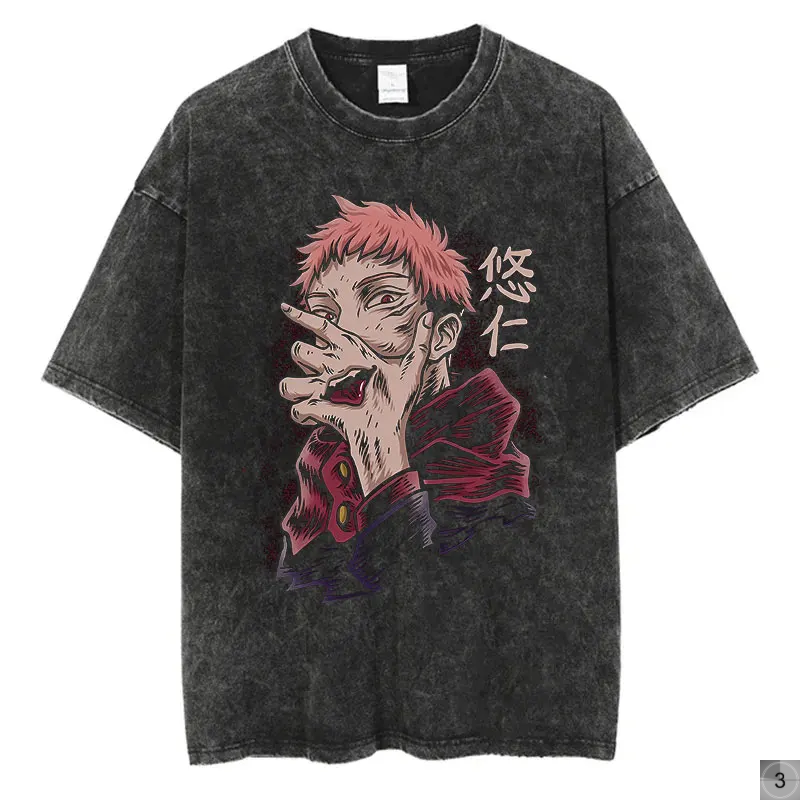 Jujutsu Kaisen Oversize Tees Vintage Streetwear T-Shirt