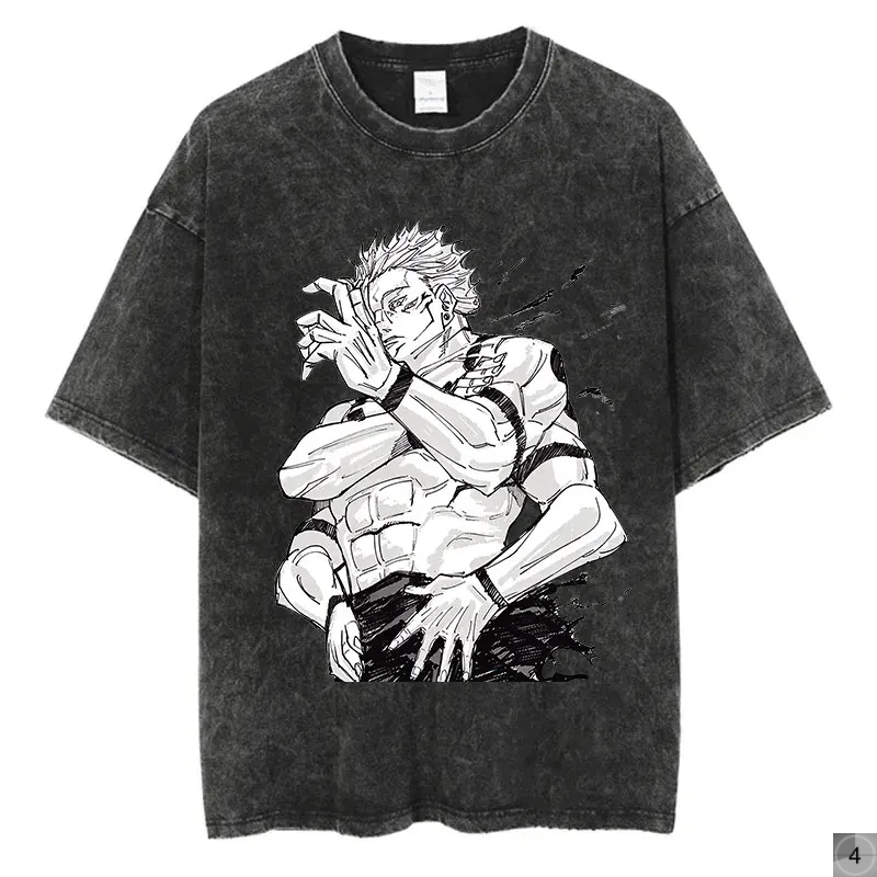 Jujutsu Kaisen Oversize Tees Vintage Streetwear T-Shirt