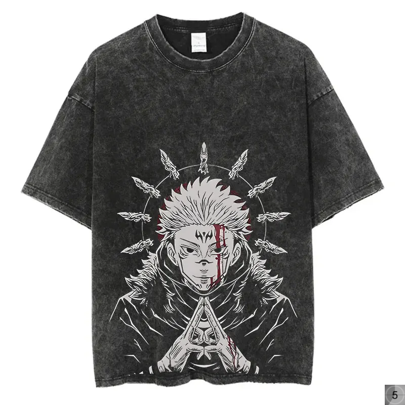 Jujutsu Kaisen Oversize Tees Vintage Streetwear T-Shirt