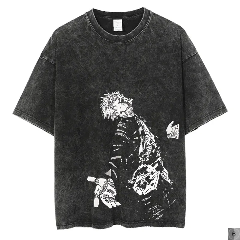 Jujutsu Kaisen Oversize Tees Vintage Streetwear T-Shirt