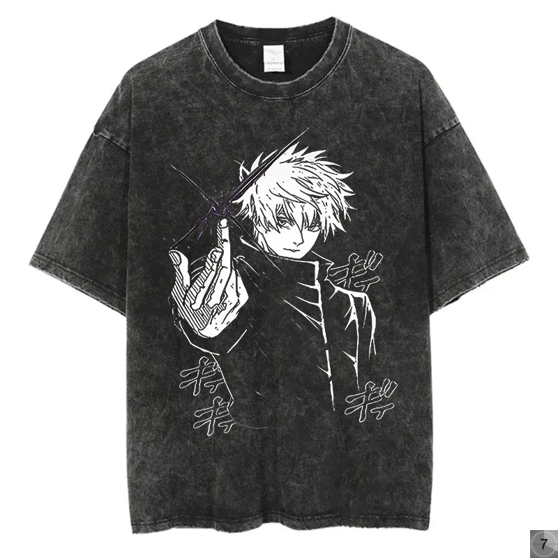 Jujutsu Kaisen Oversize Tees Vintage Streetwear T-Shirt
