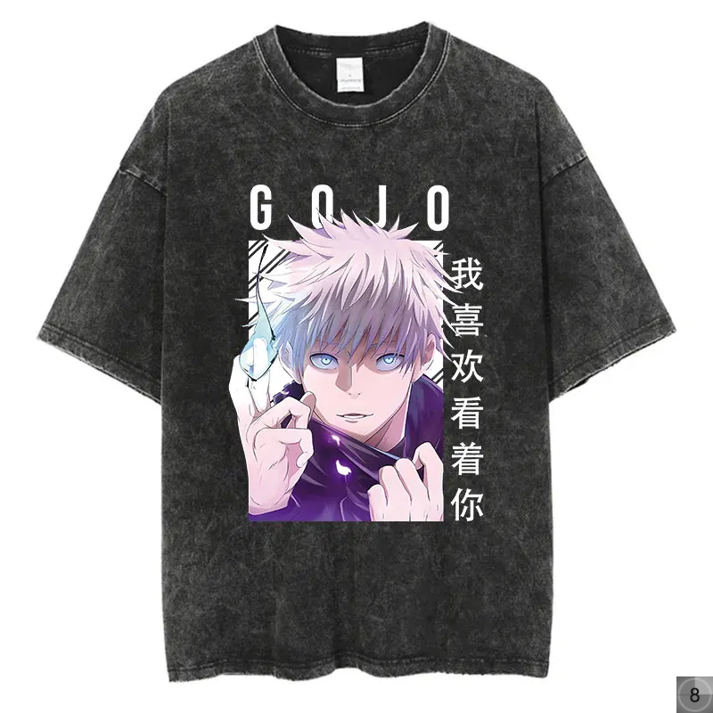Jujutsu Kaisen Oversize Tees Vintage Streetwear T-Shirt