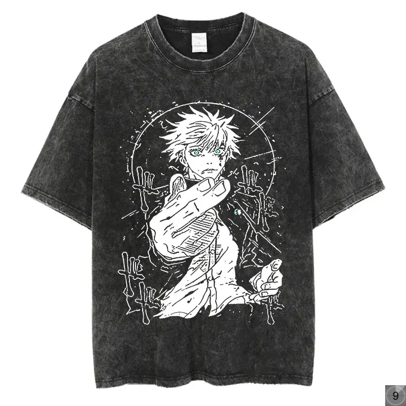 Jujutsu Kaisen Oversize Tees Vintage Streetwear T-Shirt