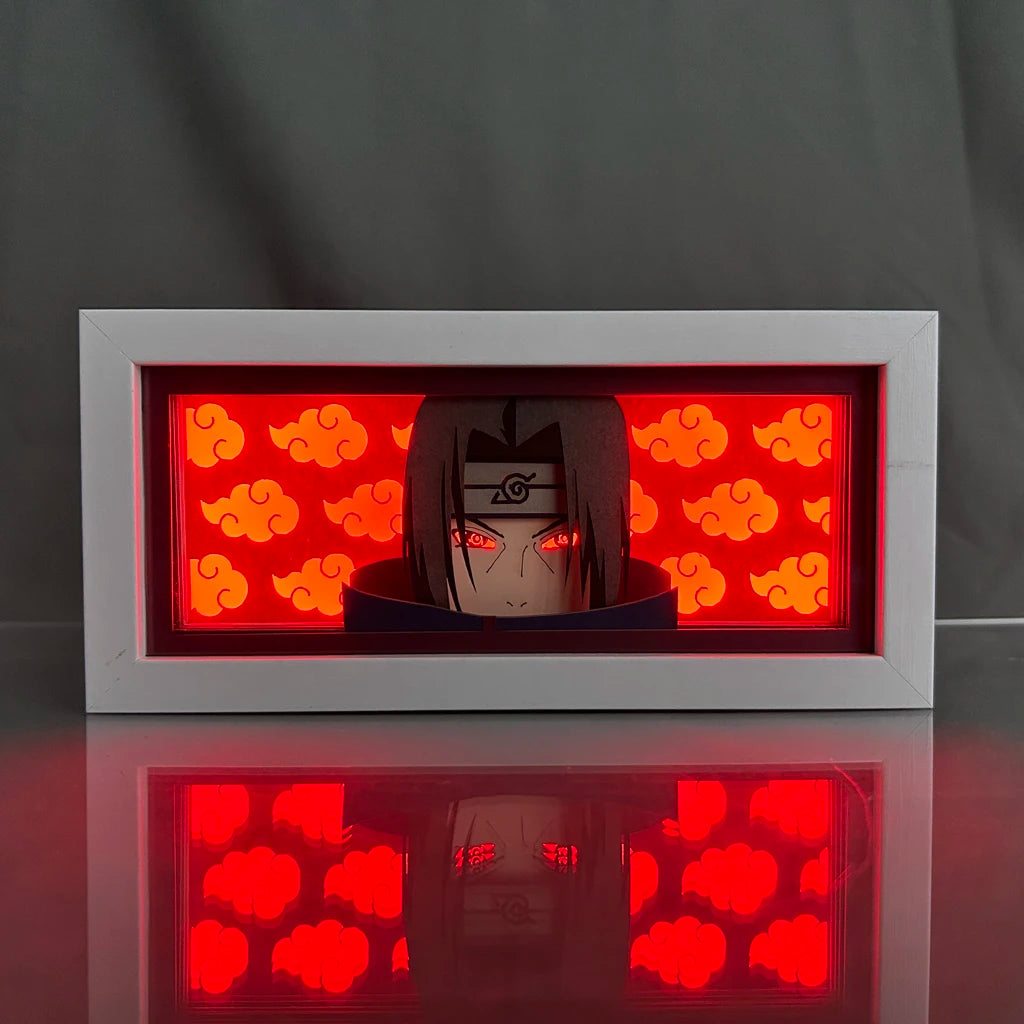 Naruto Lightbox Manga for Bedroom Decor Led Night Light Paper Lamp
