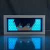 Blue Lock Light Box for Bedroom Table Decor