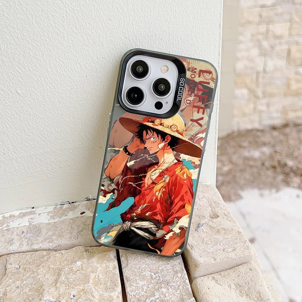 Luffy Phone Case for iPhone 16 15 14 13 12 11 Mini Pro Max X XR XSMAX 8 7 Plus Anti Fall Matte Back Cover