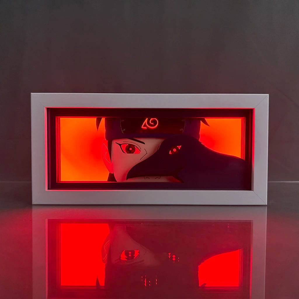 Naruto Lightbox Manga for Bedroom Decor Led Night Light Paper Lamp