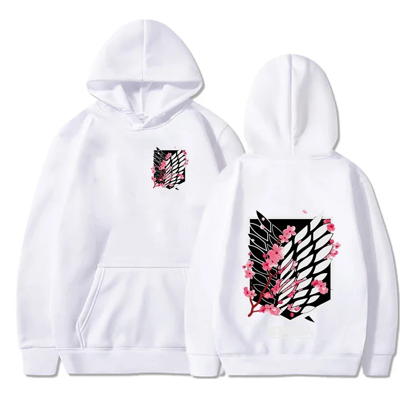 Attack on Titan Warm Sweatshirt Graphical Printed Hoodie Casual Streetwear