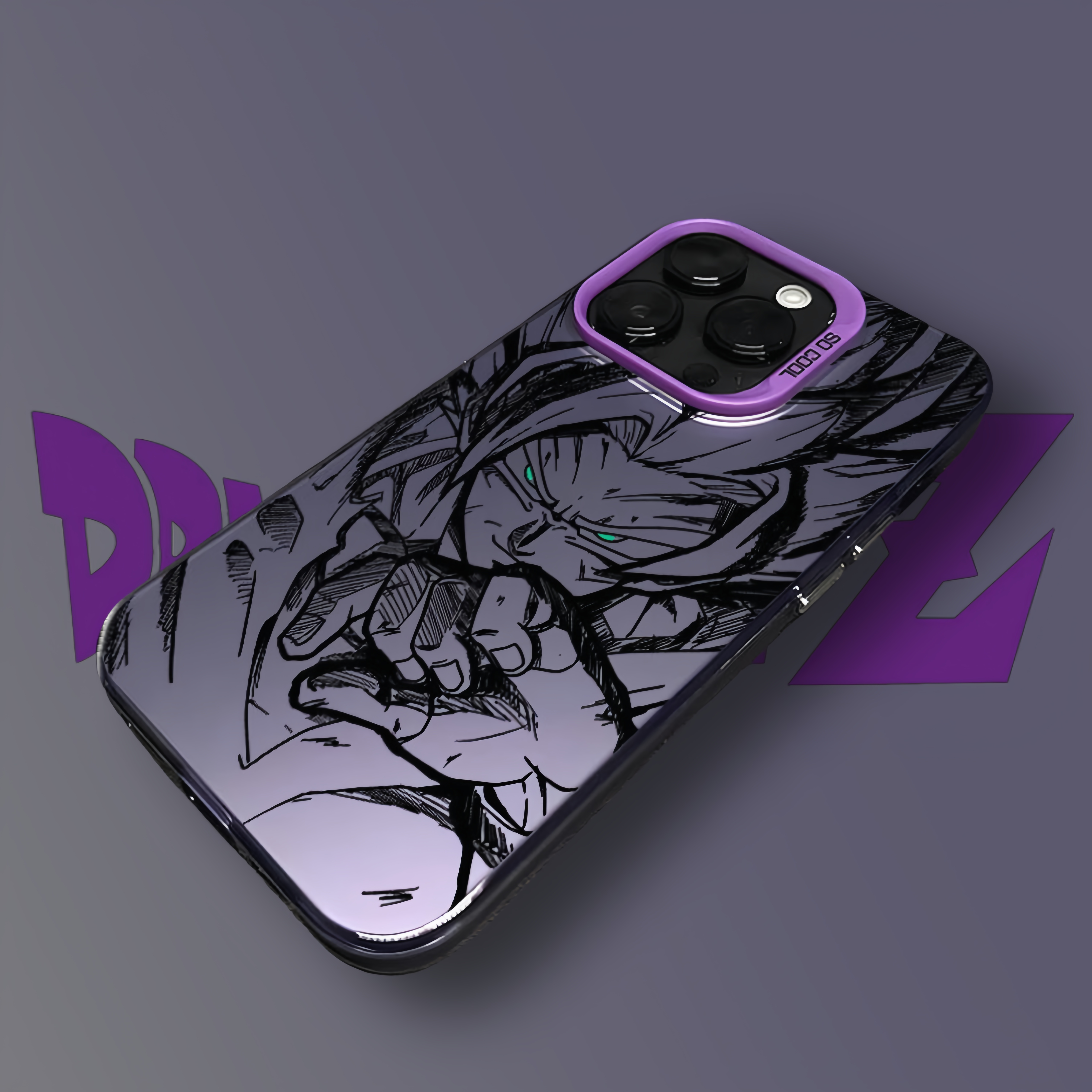 Dragon Ball Apple iPhone 15 14 Pro Max Plus Colorful Silver Cover Phone Case